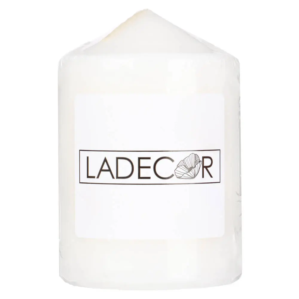 LADECOR Свеча пеньковая, 7х10 см, парафин, цвет белый - #2