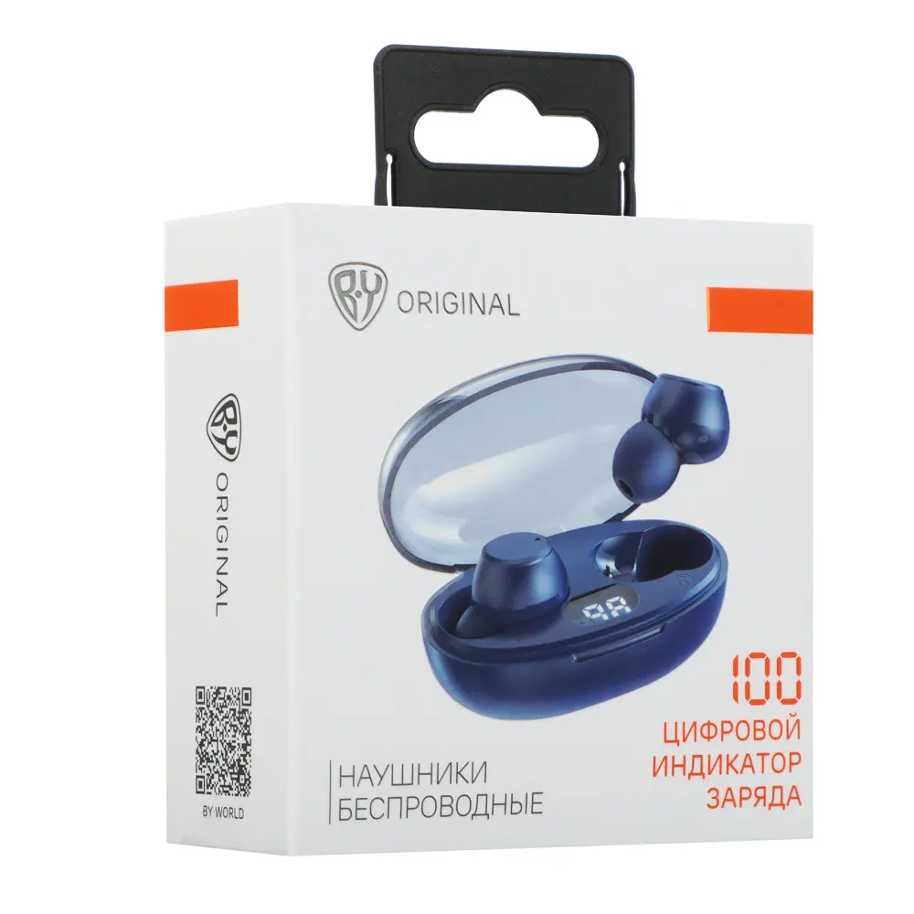 Наушники беспроводные TWS BY Wave, 30/200 mAh, BT:5.3, синий - #2