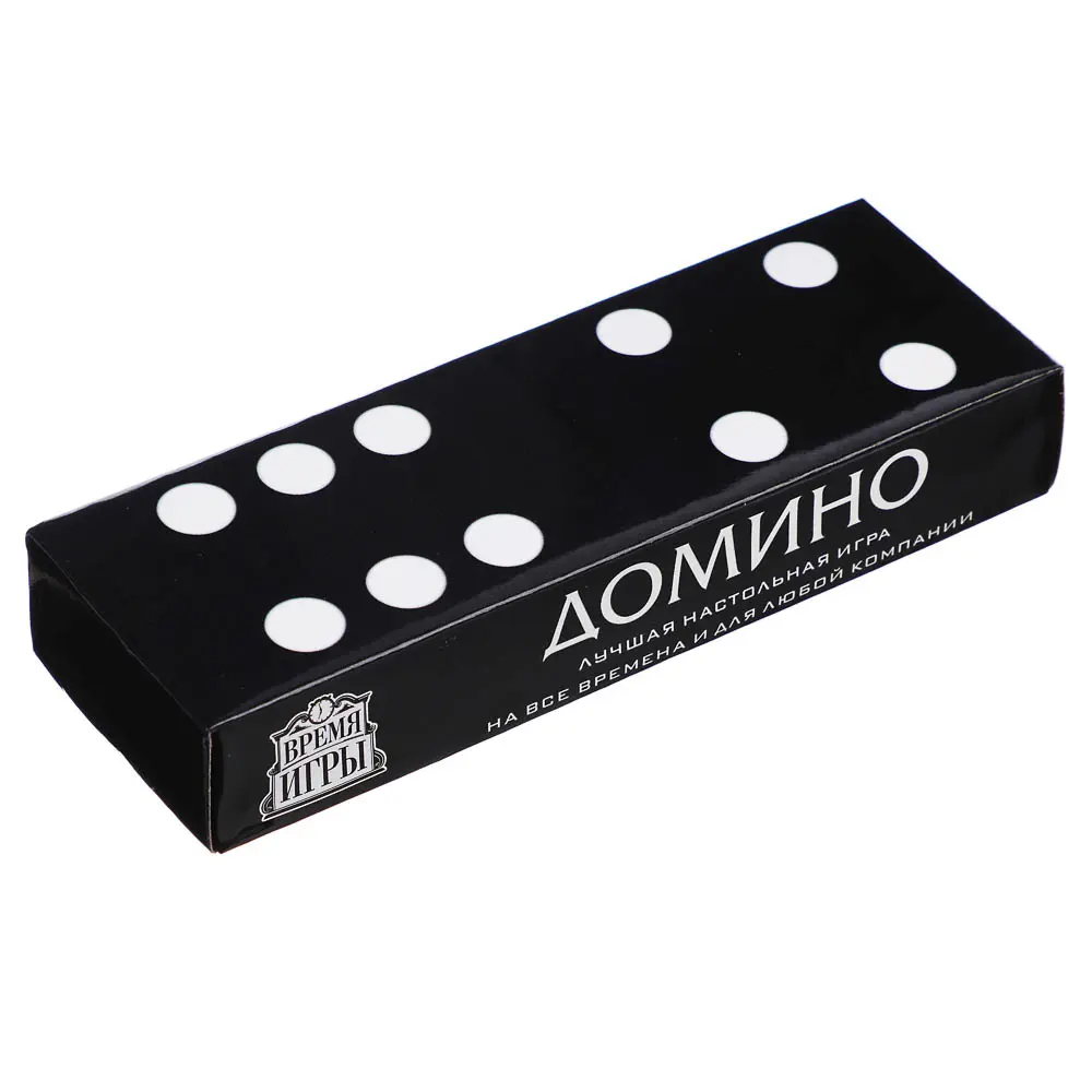 Домино настольная игра "Время игры", костяшка 3,7х1,9 см, 5377406 - #3