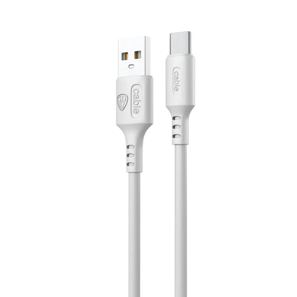 Кабель для зарядки USB(A)-Type C BY Fusion, 18Вт, 1 м, 3A, TPE, белый - #3