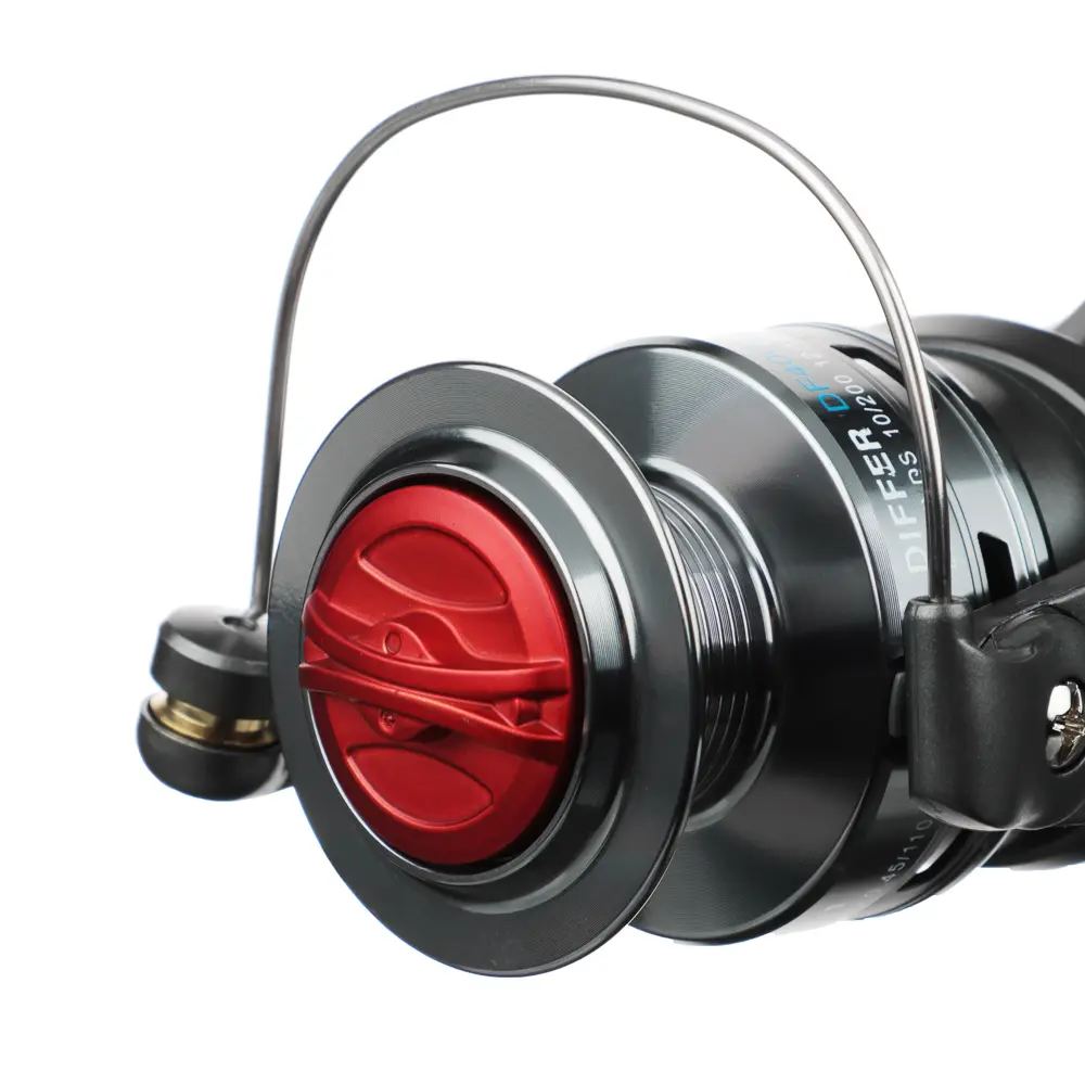 KAIDA Катушка Differ Red, 4000, 3+1, передний фрикцион, металл шпуля, доп. шпуля в компл. - #2