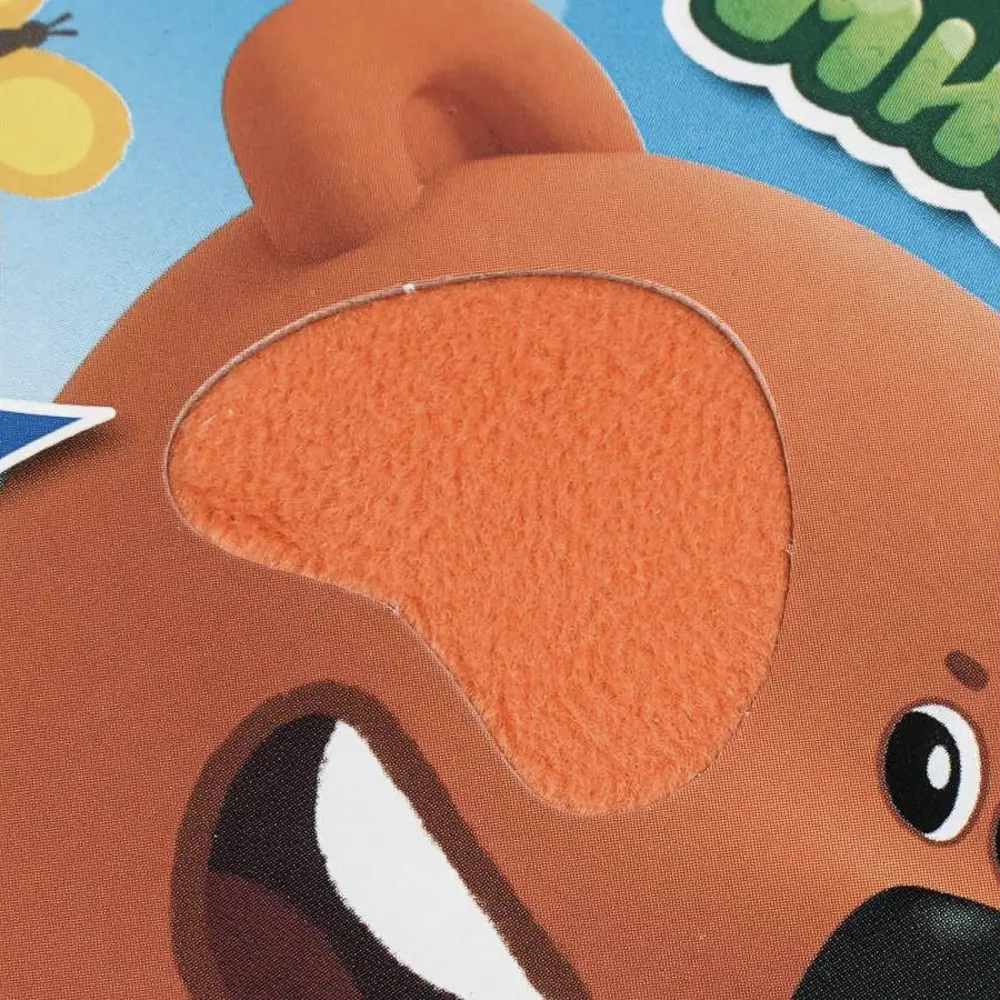 Книга картонная с тактильными элементами, 12х12 см, 6 стр. - #27