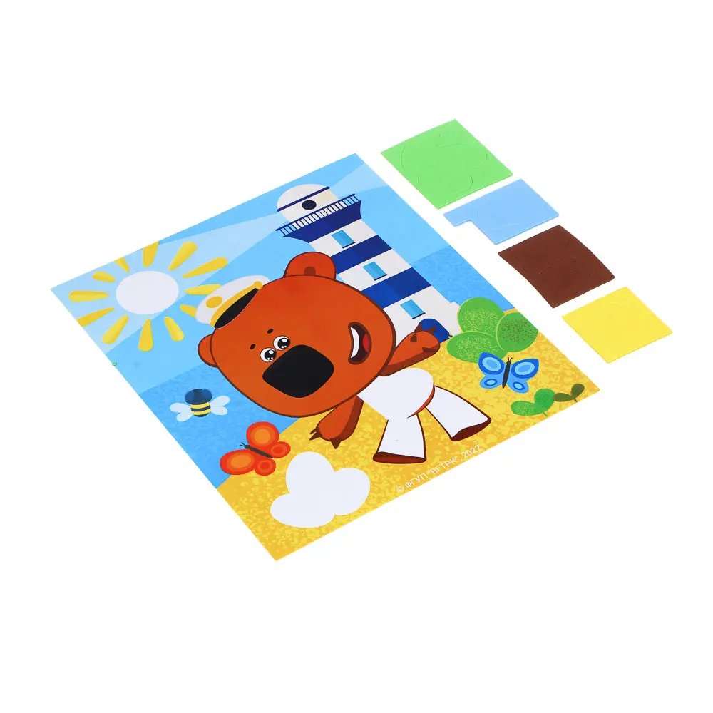 МИМИМИШКИ Картина из ЭВА деталей, картон, ЭВА, 24x27см, 4 дизайна - #3