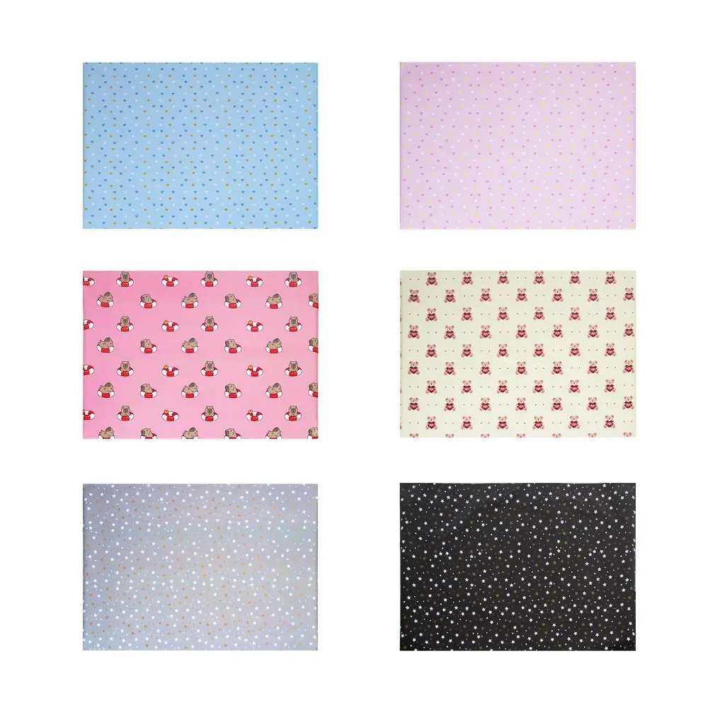 Бумага тм Fntastic подарочная, 70x100 см, 70 г односторонняя, 6 диз. - #1