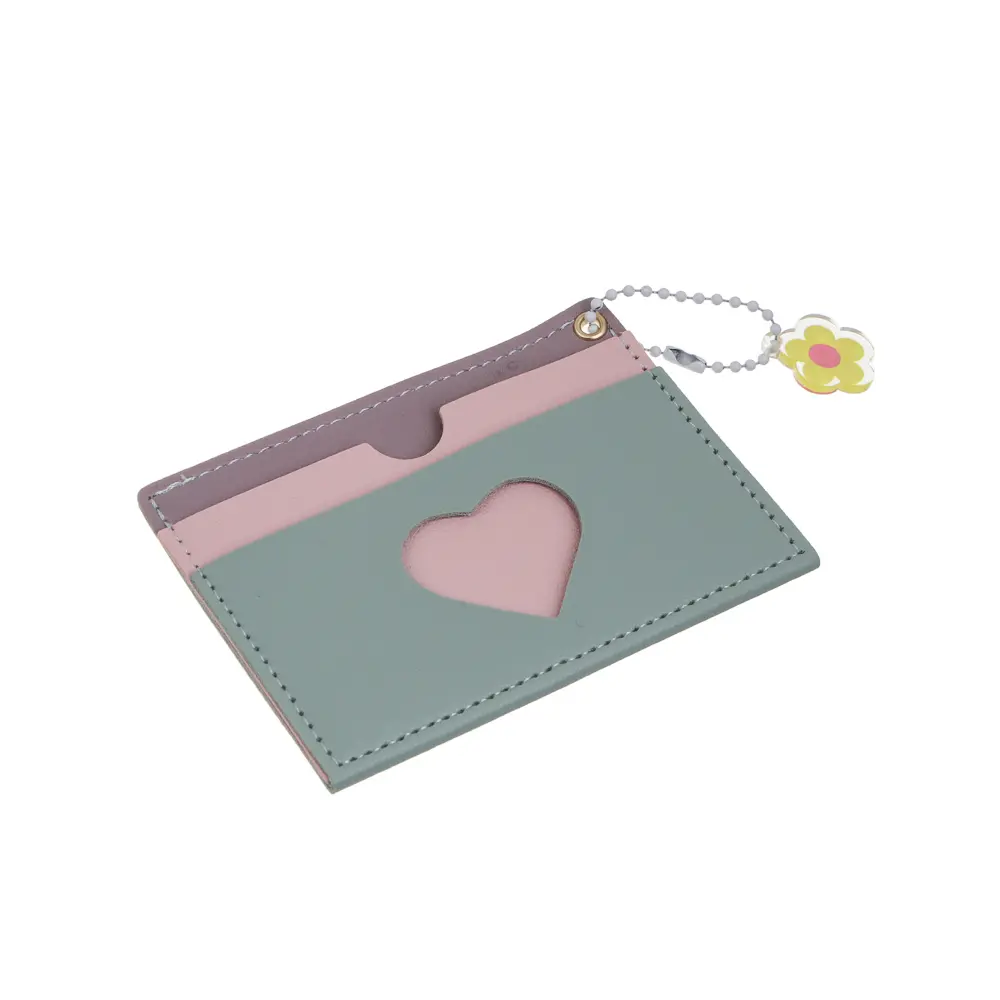 Кардхолдер с окном 3 отделения тм ЮL Sweet Heart, ПВХ, 10,5х7,5см, 4 цвета, С394-1Н - #4
