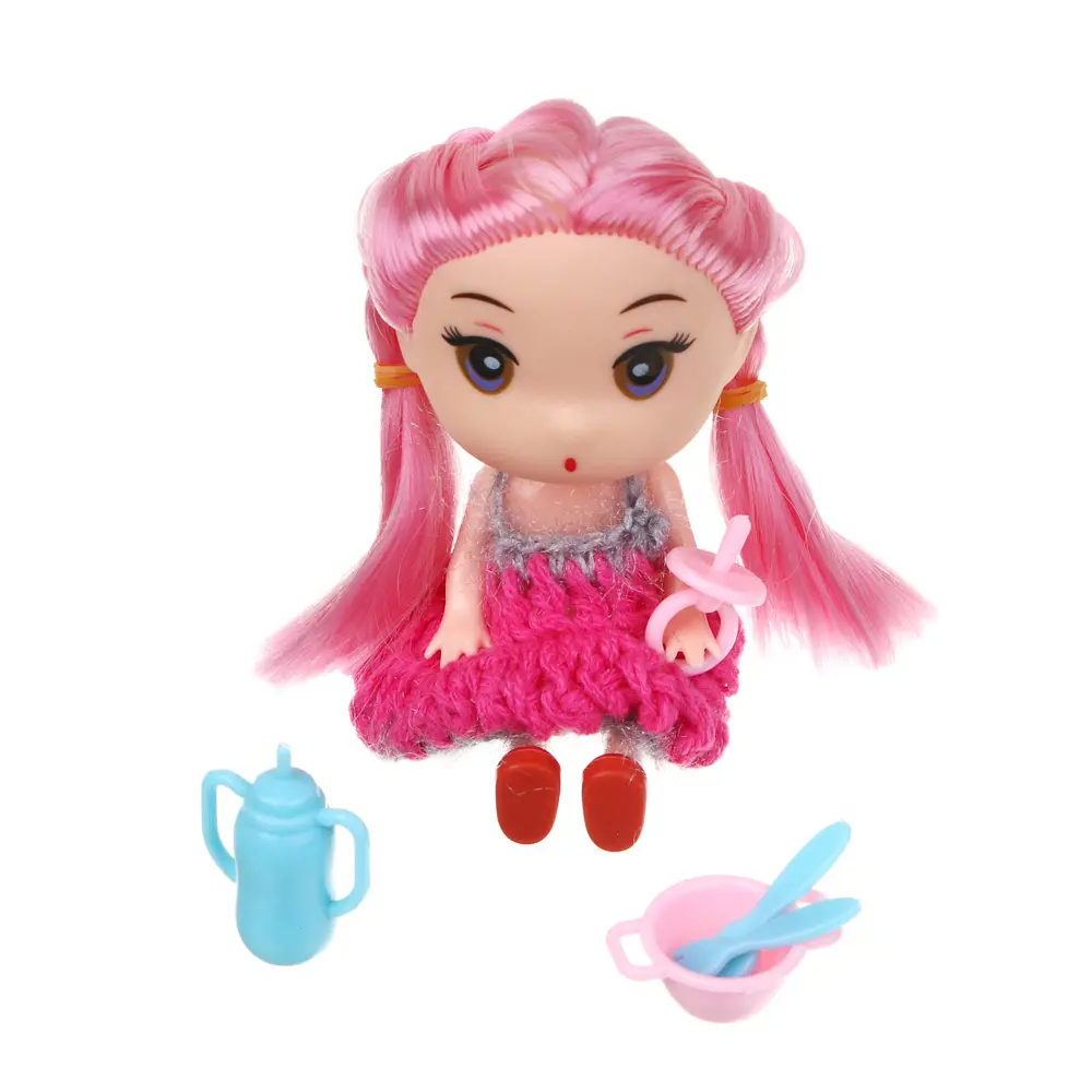 ИГРОЛЕНД Кукла 11 см с аксессуарами, PP, ABS, 21,5х4,5х16,5см, 3 дизайна - #8