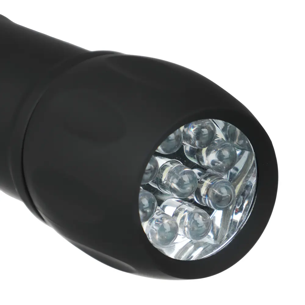 Фонарь ручной тм ЕРМАК, мини, прорезиненное покрытие, 9 LED, 1 режим, 3хААА - #2