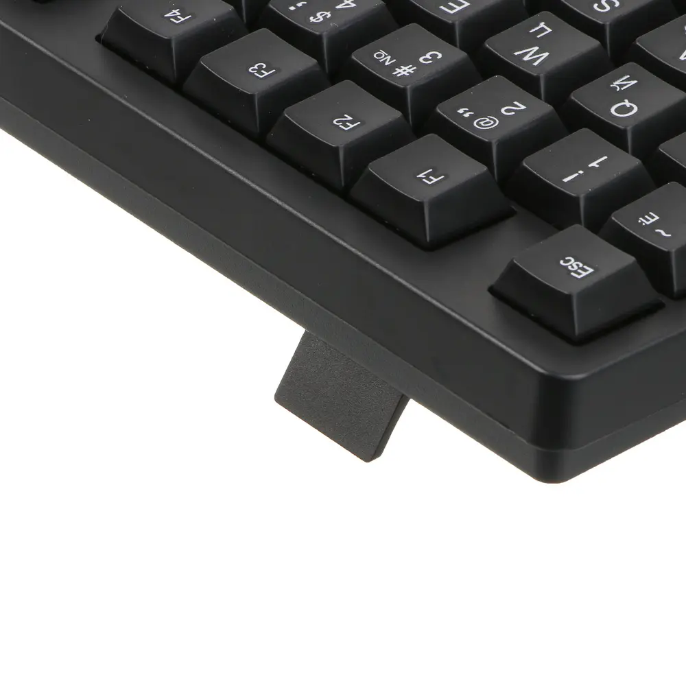 Клавиатура проводная BY PROMO, мембранная, 104кл., белая кириллица, USB, каб. 135см, черный - #8