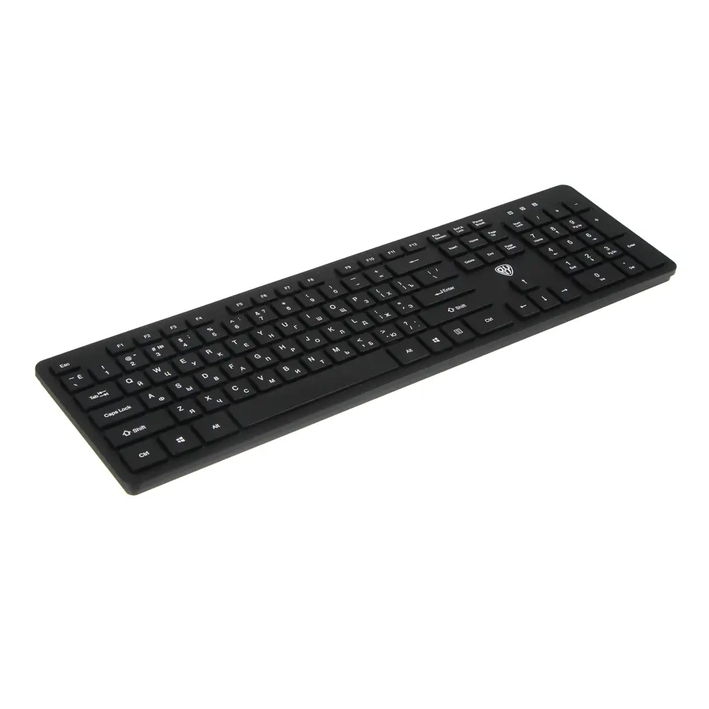 Набор беспроводная клавиатура и мышь BY Unikeys, 2.4GHz,4D, 104 кл., 1600DPI, 1xАА и 1xААА, чёрный - #3