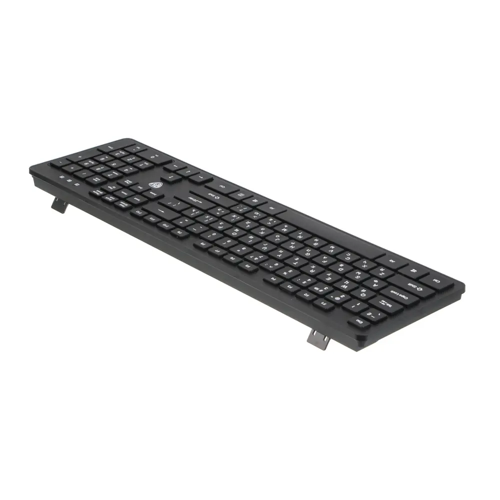 Набор беспроводная клавиатура и мышь BY Unikeys, 2.4GHz,4D, 104 кл., 1600DPI, 1xАА и 1xААА, чёрный - #7
