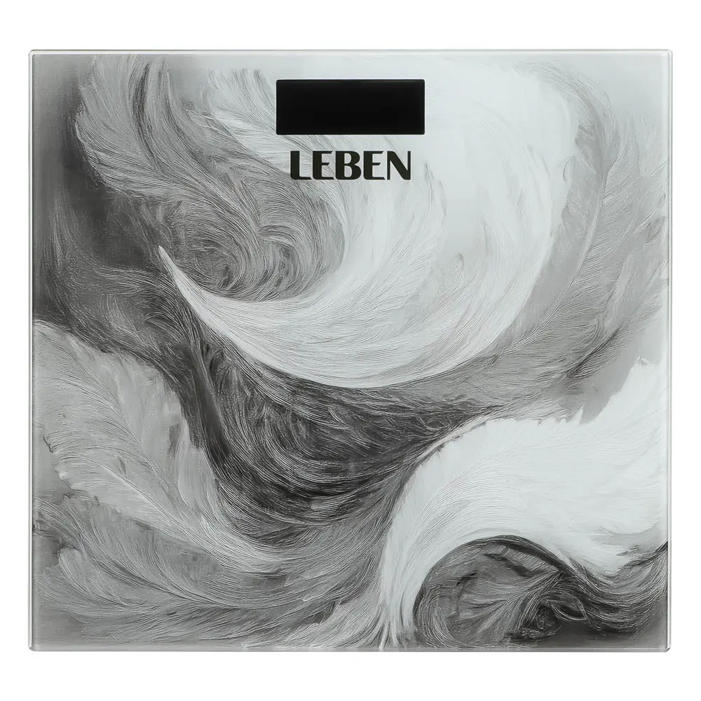 LEBEN Весы напольные электронные "Grey", ЖК-дисплей, макс. нагр.до 180кг - #3
