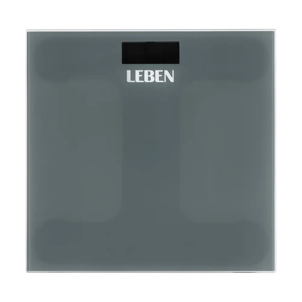LEBEN Весы напольные электронные "Grey", ЖК-дисплей, макс. нагр.до 180кг - #9