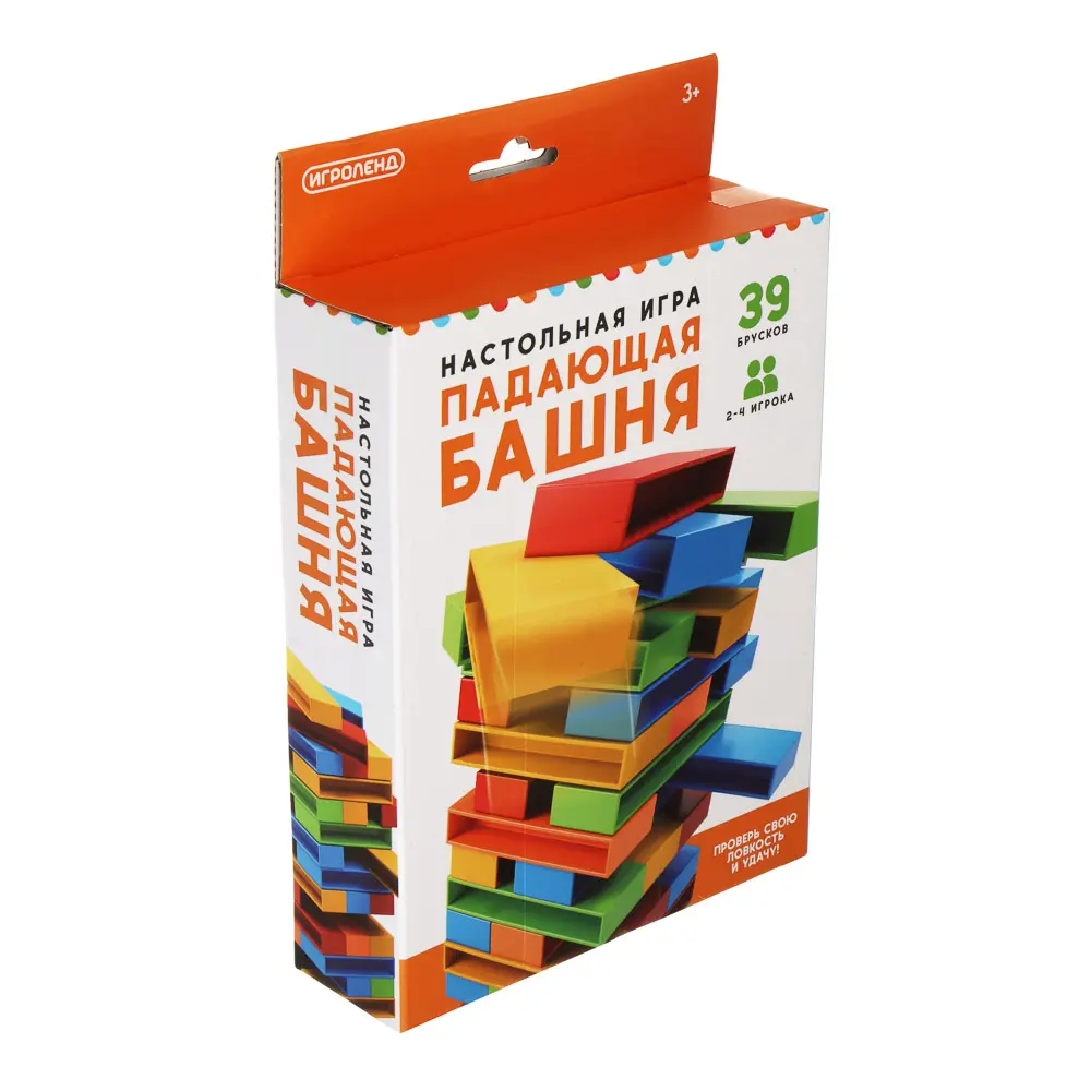 Настольная игра "Падающая башня", ИГРОЛЕНД, 39 брусков, ABS - #7