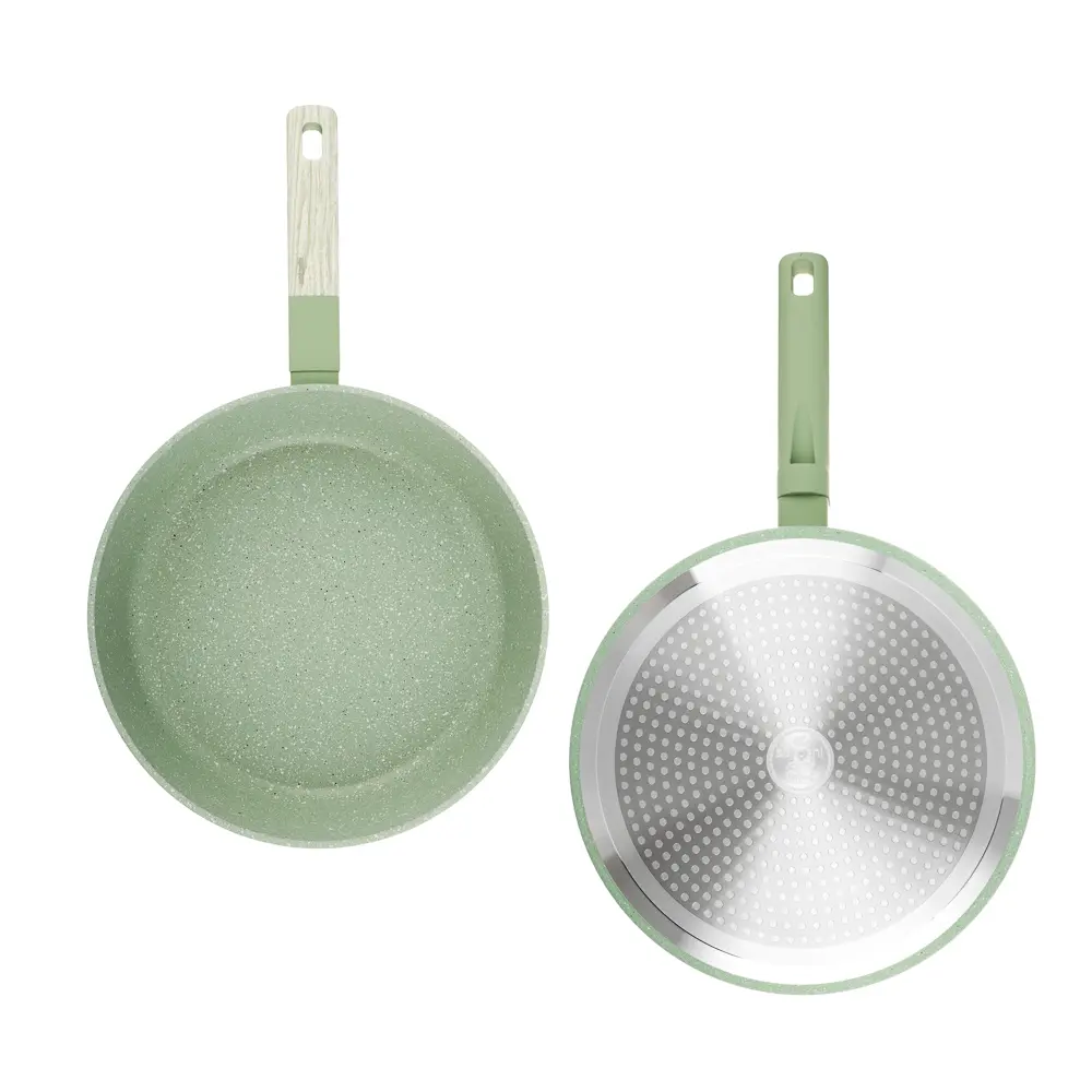 SATOSHI Дейзи Сковорода литая глубокая d=28см, антипригарное покрытие мрамор, индукция, 3 цвета - #6