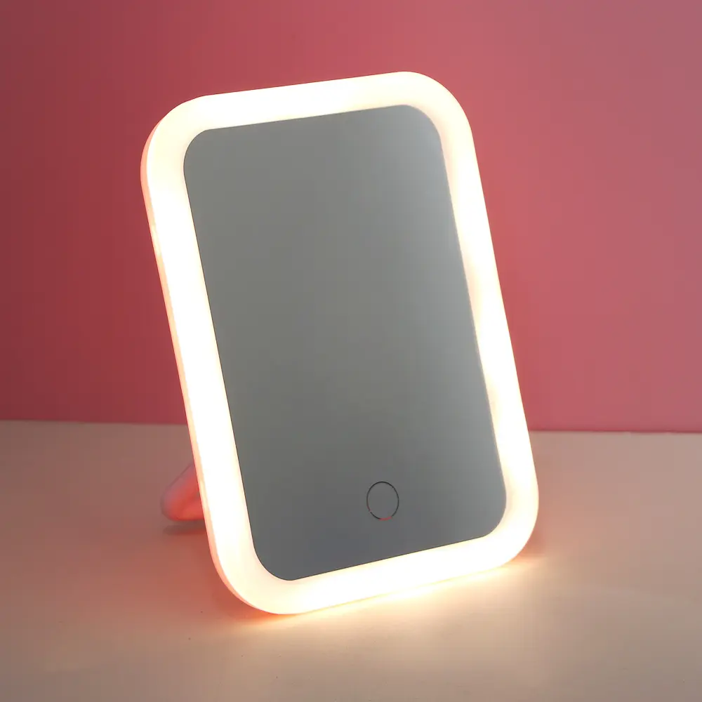 Зеркало настольное тм ЮL.  Аженто с LED подсветкой, полипропилен, стекло, 19,5х14,3см, 1-2 цвета - #8