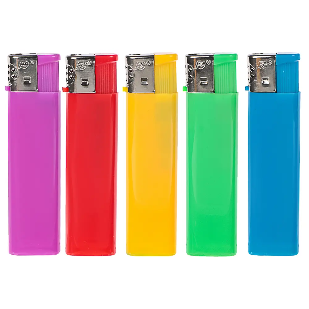 Зажигалка пьезо тм FLAMECLUB, 8x2x1cм, 5 цветов, серия Р-02, арт.17704 - #1