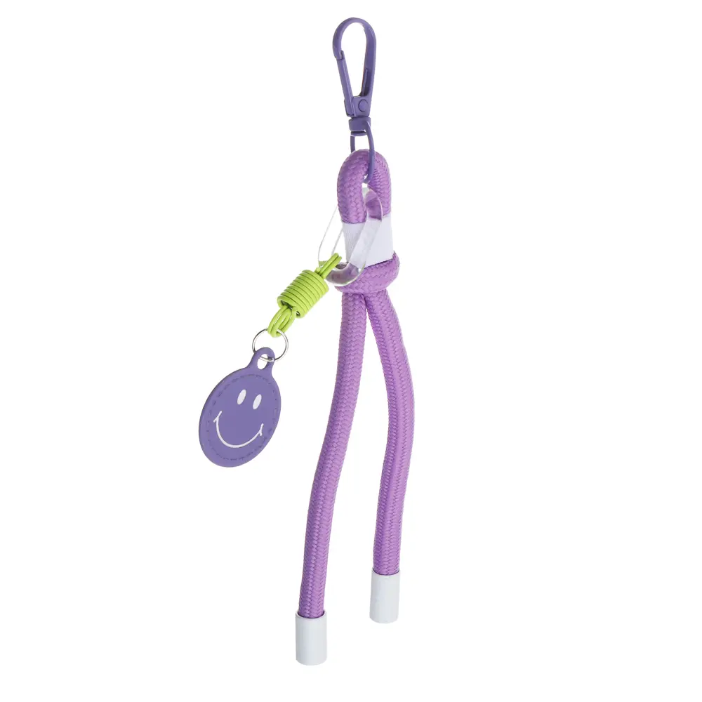 Подвеска аксессуар паракорд с шармом тм ЮL Smile, нейлон, металл, 18 см,  6 цветов, #2 - #3
