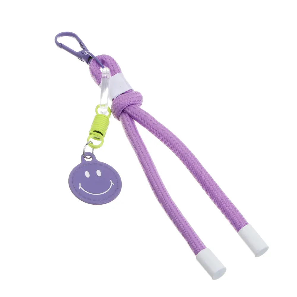 Подвеска аксессуар паракорд с шармом тм ЮL Smile, нейлон, металл, 18 см,  6 цветов, #2 - #5