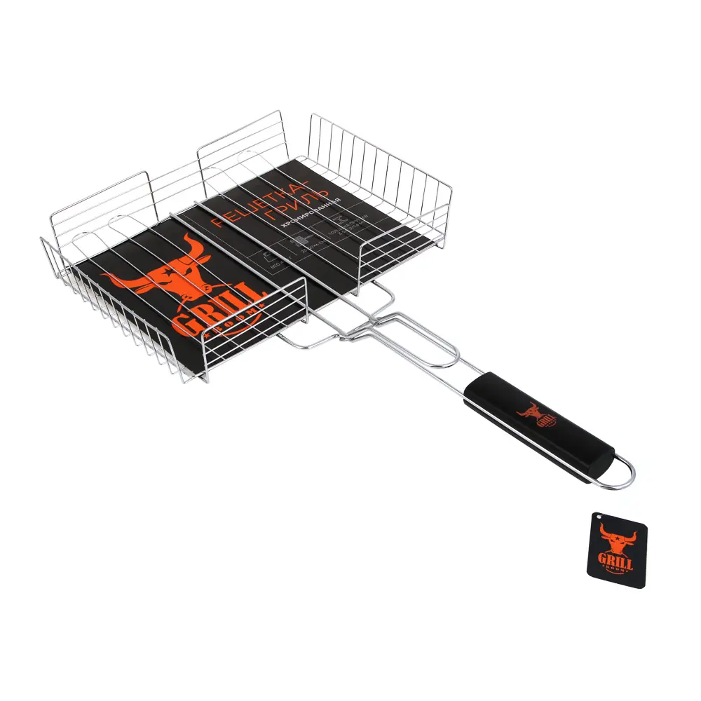 Решетка гриль хром. тм GRILLBOOM, 23x29x6см - #9