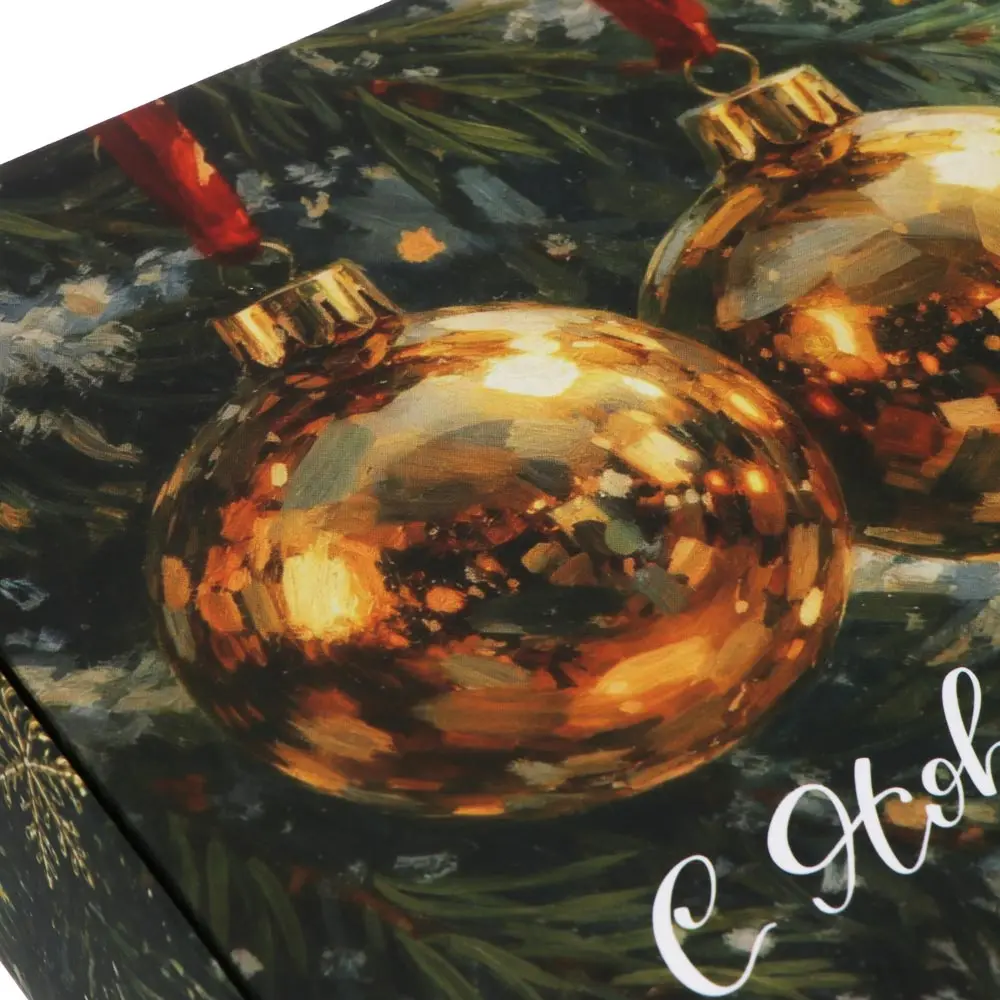 Коробка подарочная новогодняя тм СНОУ БУМ складная, 21x15x5см, 4диз, картон - #4