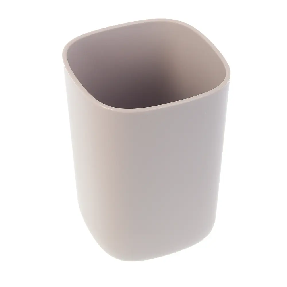 Стакан для ванной комнаты тм VETTA Хлоя, 7,5x10,5см, пластик, цвет бежевый - #3