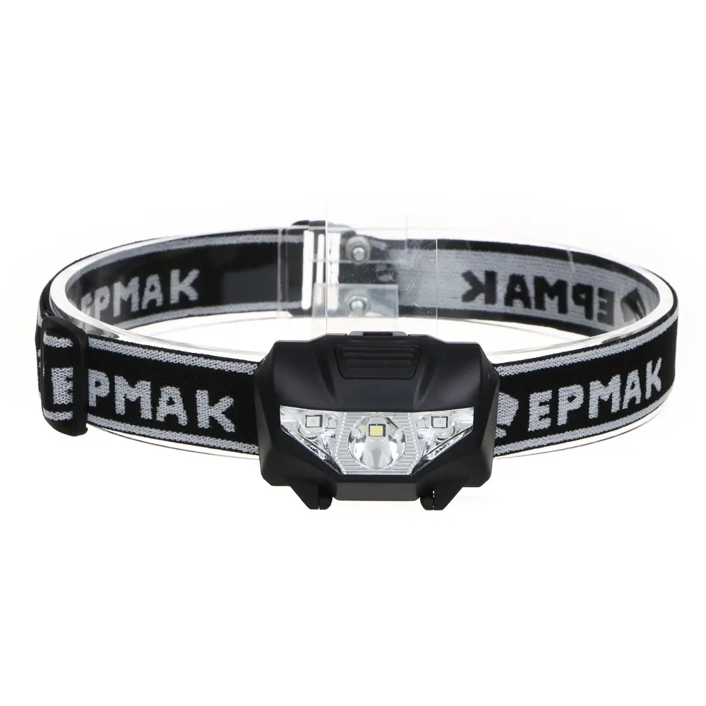 Фонарь налобный тм ЕРМАК, 2 LED+COB, 3 режима, 3хААА, 6х4,6х3,5см, красный свет - #2