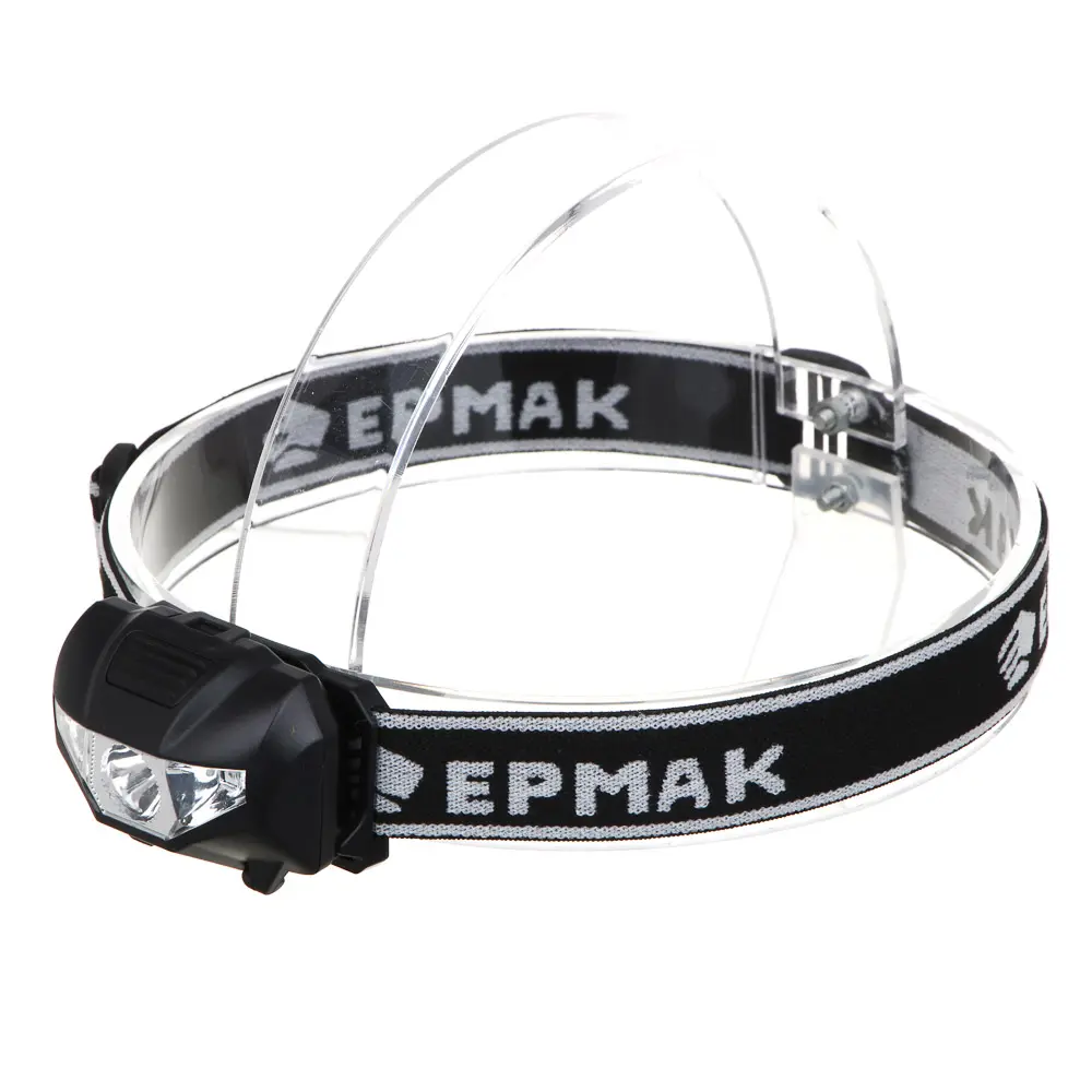 Фонарь налобный тм ЕРМАК, 2 LED+COB, 3 режима, 3хААА, 6х4,6х3,5см, красный свет - #3
