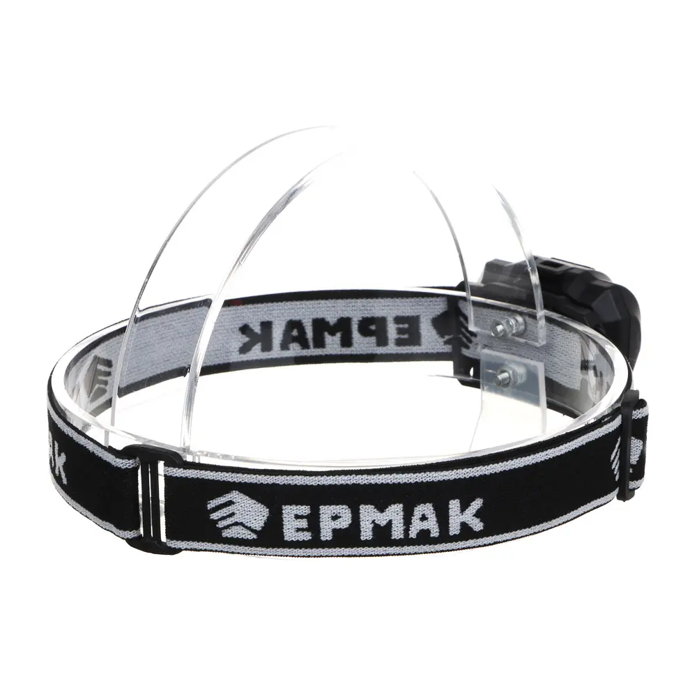 Фонарь налобный тм ЕРМАК, 2 LED+COB, 3 режима, 3хААА, 6х4,6х3,5см, красный свет - #4