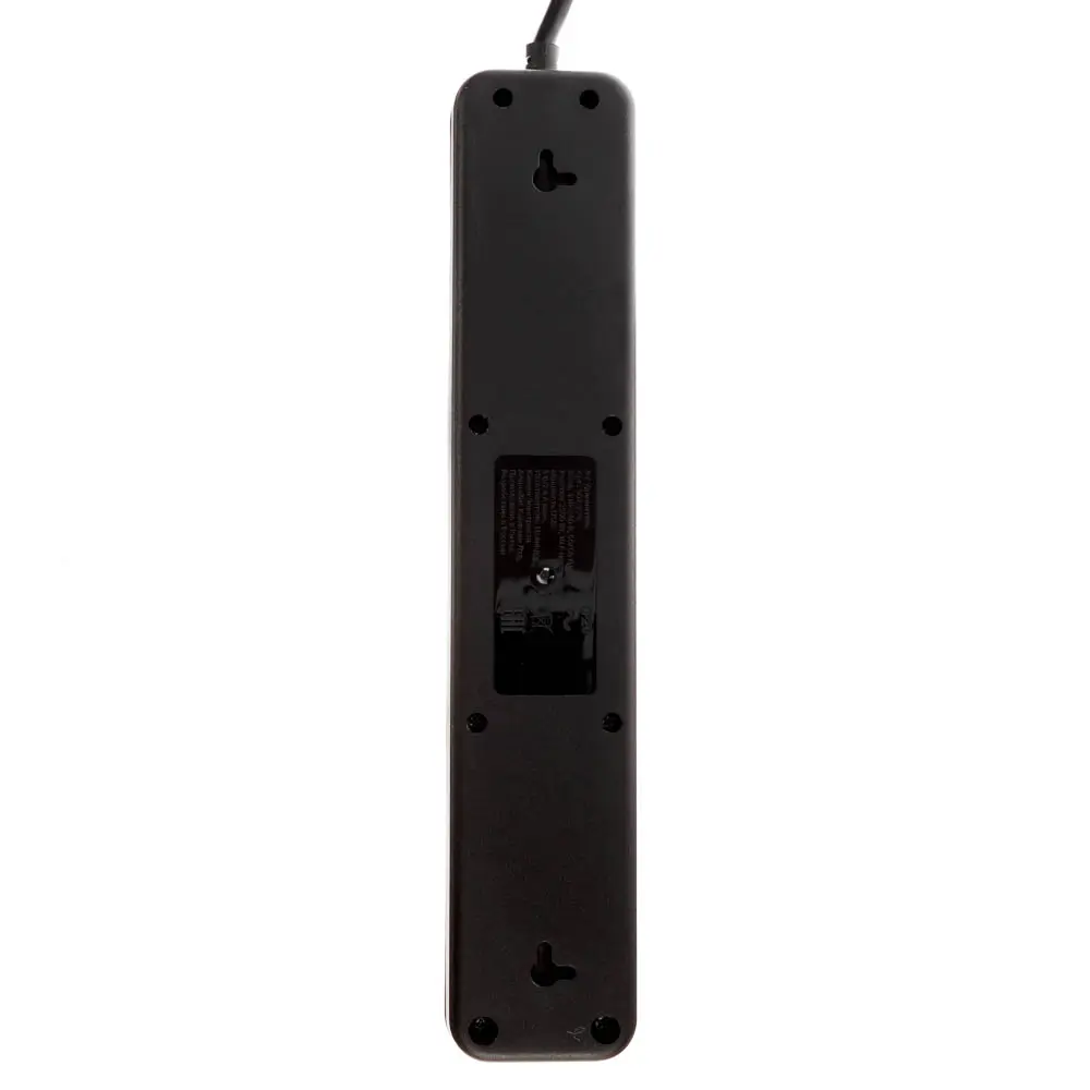 Удлинитель, сетевой фильтр 4 гнезда 3м BY Black, 2*USB, 1*type-C,выкл., 2500Вт, чёрный - #6