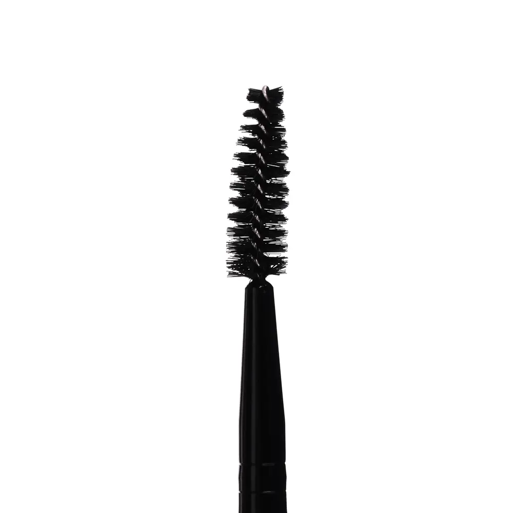 ЮНИLOOK Кисть для бровей двухсторонняя, дерево, металл, нейлон, 14,7см, черная - #3