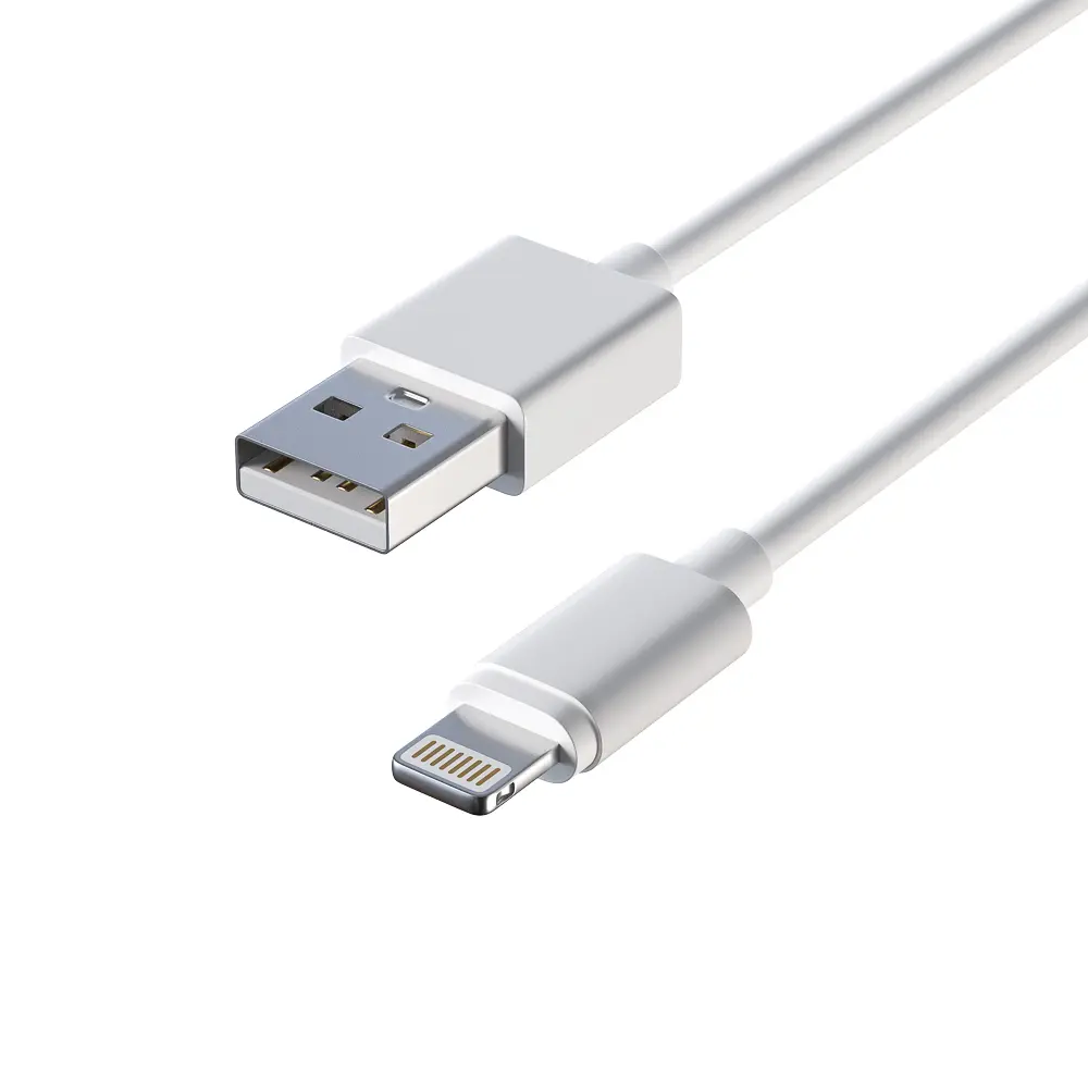 Кабель для зарядки USB(A)-iP FORZA Стандарт, 1м, 1.5А, покрытие TPE, пакет - #4