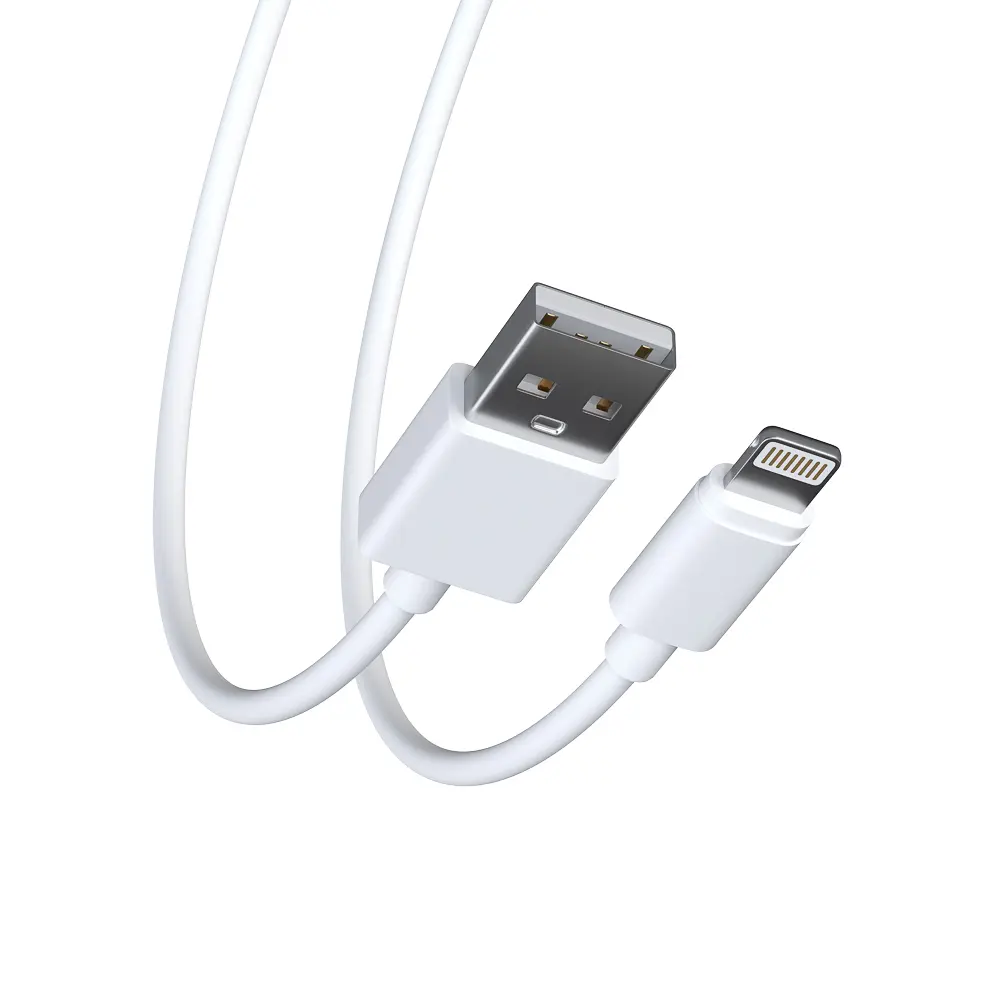 Кабель для зарядки USB(A)-iP FORZA Стандарт, 1м, 1.5А, покрытие TPE, пакет - #5