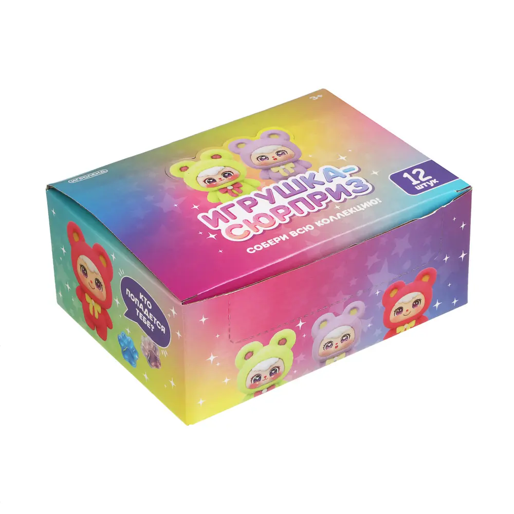 Игрушка сюрприз ИГРОЛЕНД, полистоун, TPR, флок, 10,5х14см, 9 дизайнов - #13