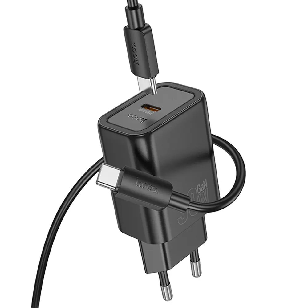 Комплект СЗУ hoco. модель N62, USB-C, PD30Вт, каб. C-C, черный - #4