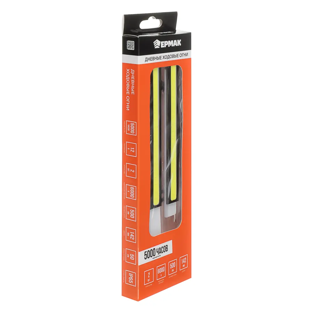 ЕРМАК Дневные ходовые огни, LED 20шт, метал. корп., 142мм, 12V, белый, 2шт. - #4