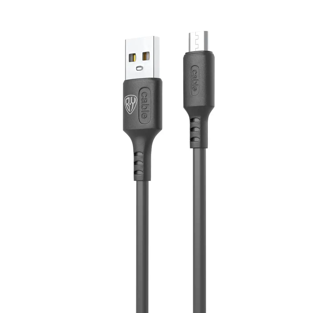 Кабель для зарядки USB(A)-microUSB BY Fusion, 18Вт, 1 м, 3A, TPE, черный - #3