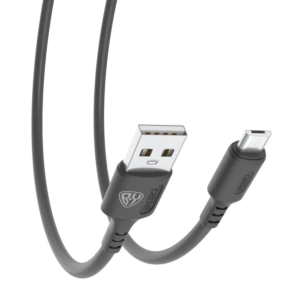 Кабель для зарядки USB(A)-microUSB BY Fusion, 18Вт, 1 м, 3A, TPE, черный - #5