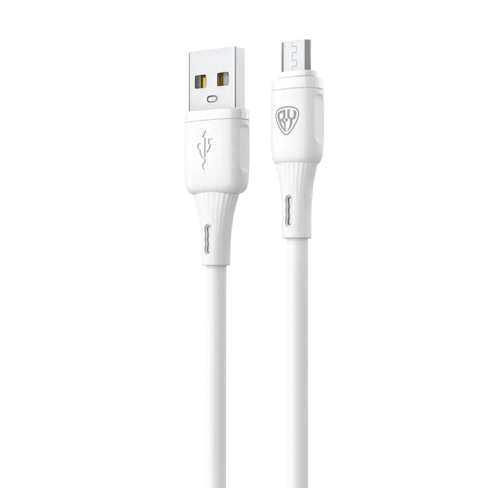 Кабель для зарядки USB(A)-microUSB BY Fusion, 18Вт, 1 м, 3A, TPE, белый - #3