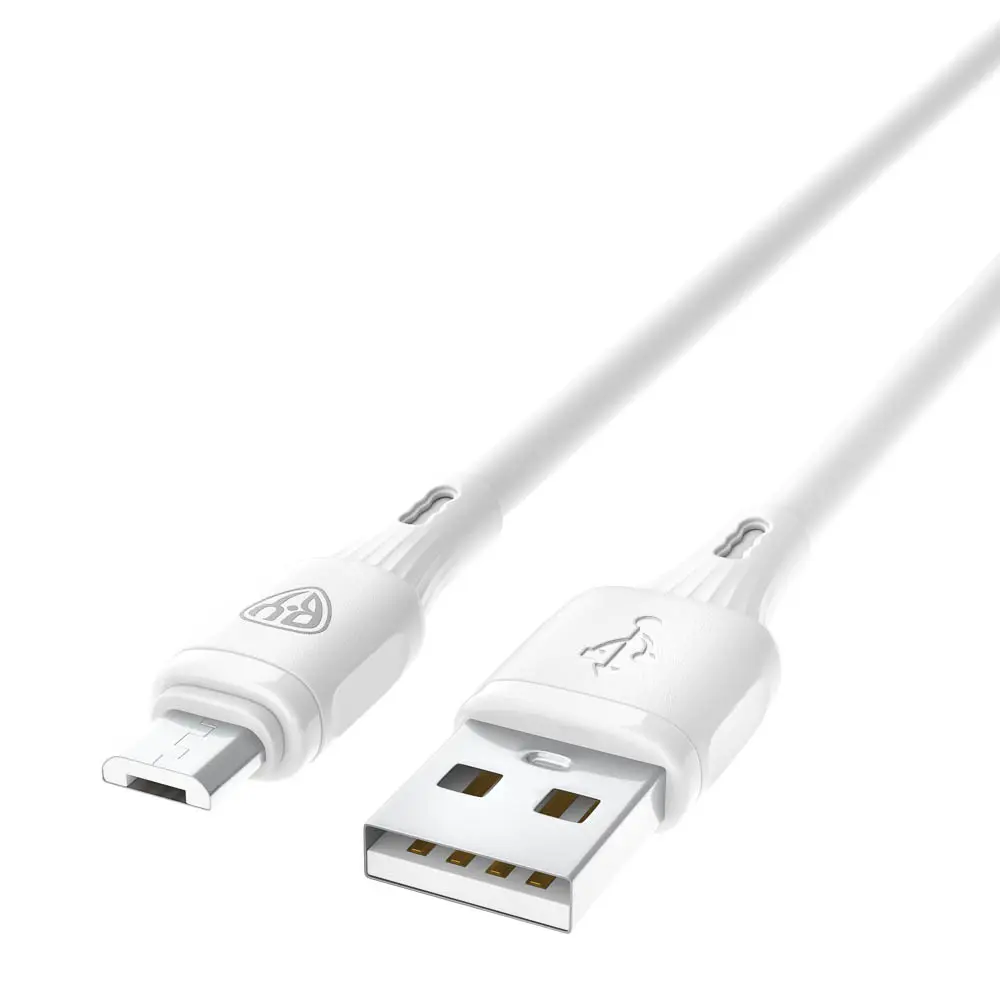 Кабель для зарядки USB(A)-microUSB BY Fusion, 18Вт, 1 м, 3A, TPE, белый - #4