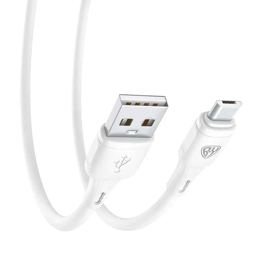 Кабель для зарядки USB(A)-microUSB BY Fusion, 18Вт, 1 м, 3A, TPE, белый - #5