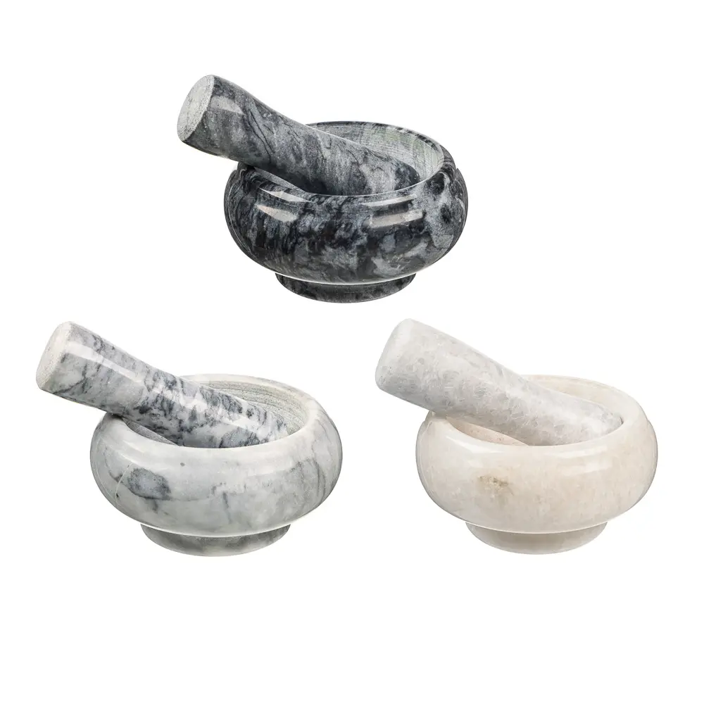 VETTA Ступка с пестиком, 9x4,5см, мрамор, 3 цвета - #1