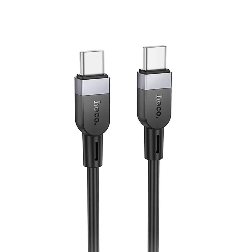 Кабель для зарядки Type C-Type C hoco. модель X109 Energy, 60Вт, 3 м, силикон, черный - #1