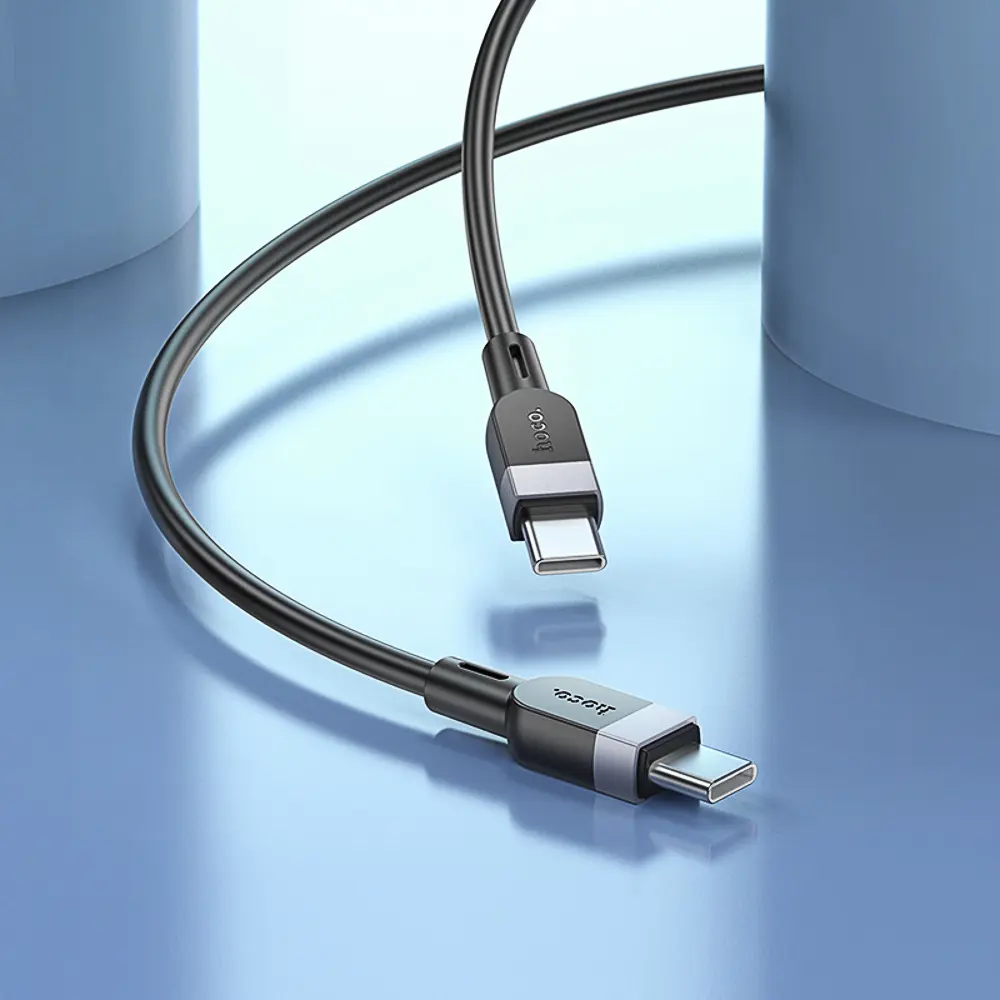 Кабель для зарядки Type C-Type C hoco. модель X109 Energy, 60Вт, 3 м, силикон, черный - #8