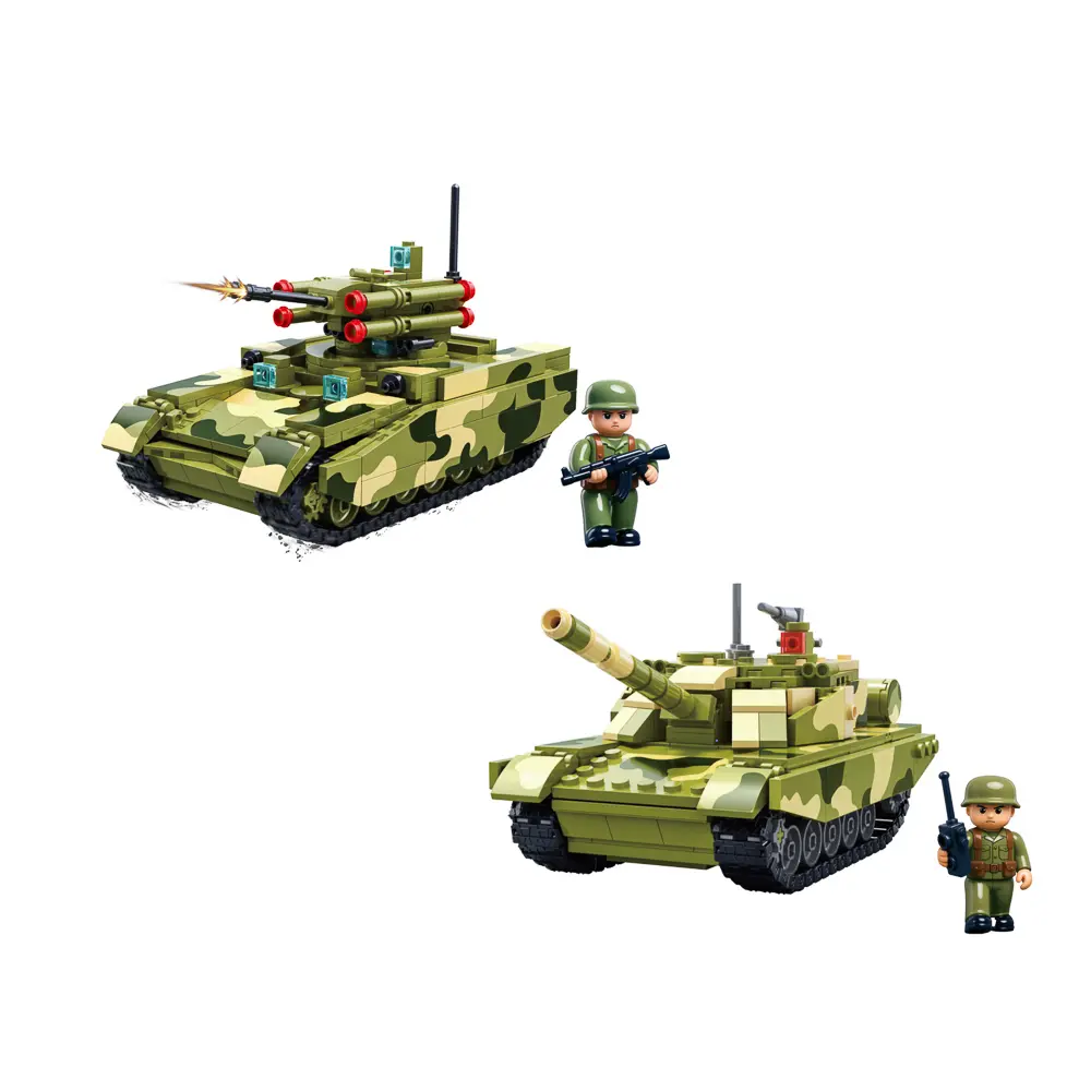 BY Русские Супергерои Конструктор "Танк", 325-412 дет., ABS, 20х15х8см, 2 дизайна - #2
