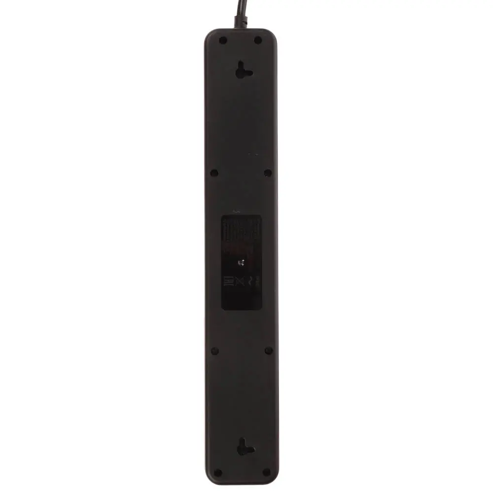 Удлинитель, сетевой фильтр 5 гнезд 3м BY Black, 2*USB, 1*type-C,выкл., 2500Вт, чёрный - #6