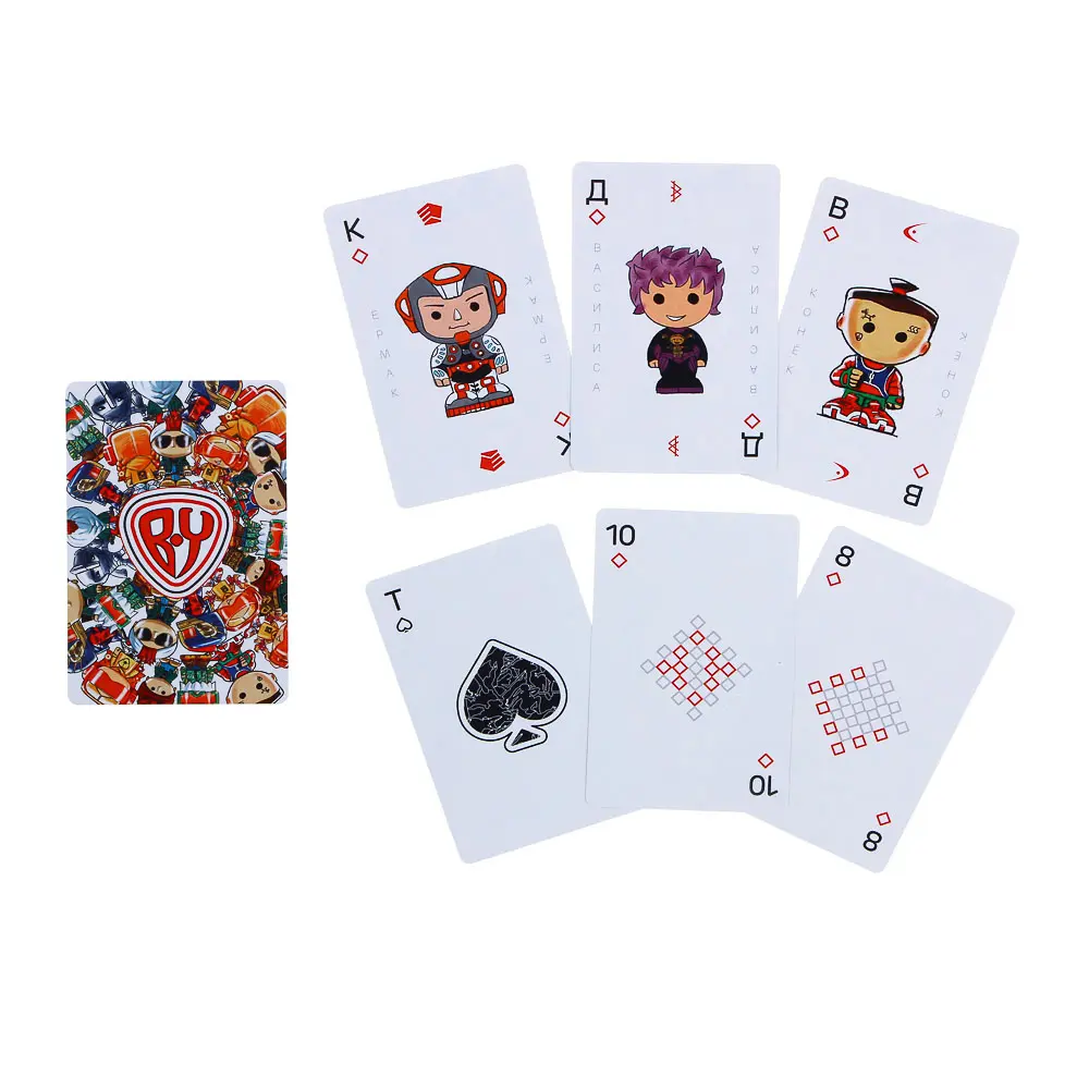 BY Карты игральные 54шт, пластик PVC, 6х9см - #2