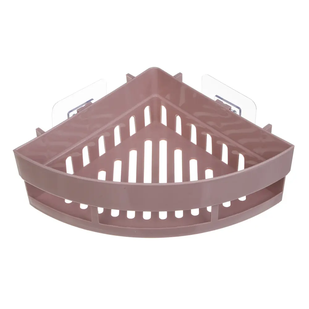 VETTA Classic Полка настенная угловая (малая), пластик, 25x17,5x7 см, пудровый - #1
