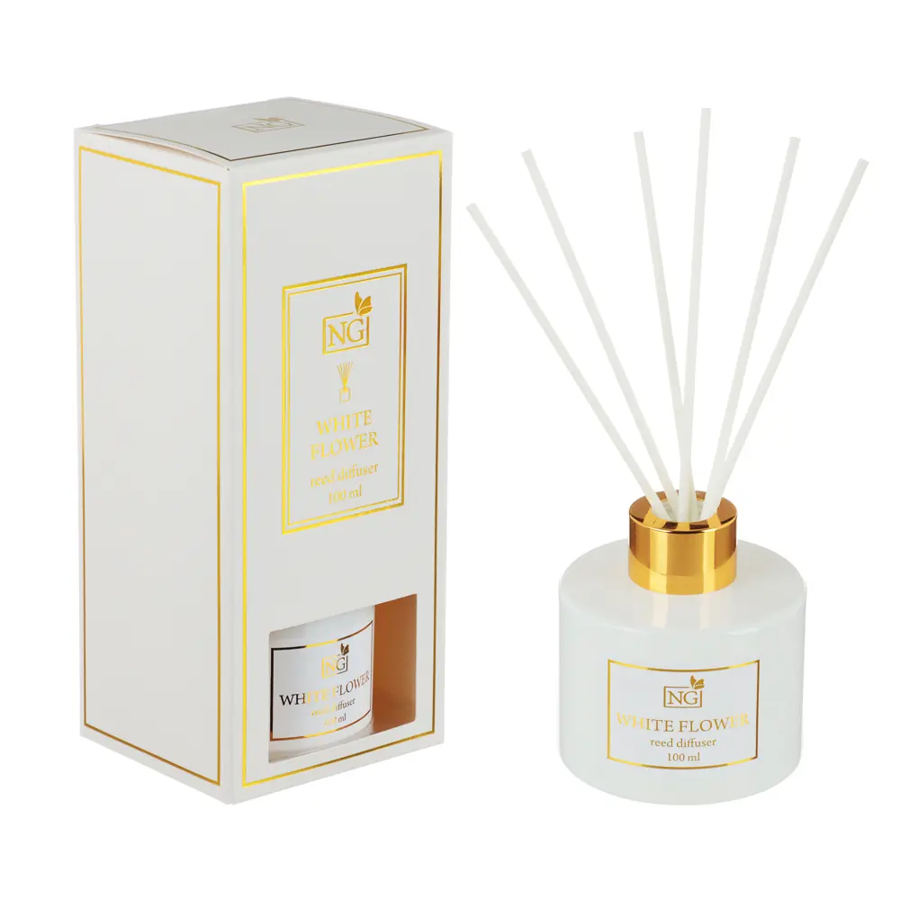 NEW GALAXY Ароматизатор диффузор "LUX",100 мл.4 шт.(wood sage,white flower, black code, pear&freesia - #5