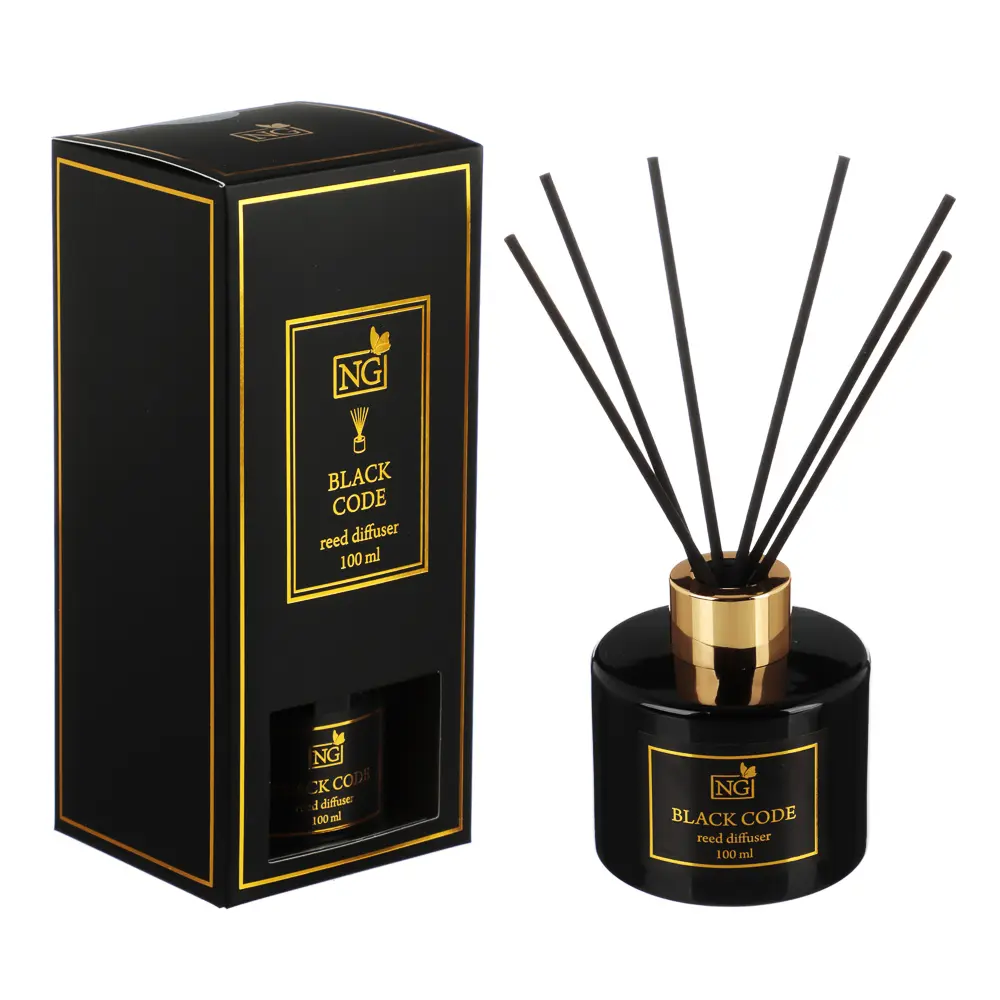 NEW GALAXY Ароматизатор диффузор "LUX",100 мл.4 шт.(wood sage,white flower, black code, pear&freesia - #6