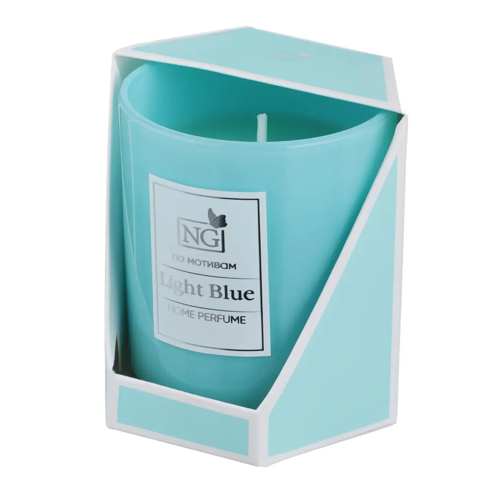 NEW GALAXY Ароматизированная свеча Home perfume 140гр. Light Blue - #5